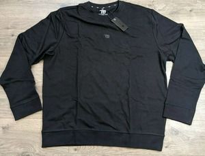 NWT TB Crewneck Sweatshirt Size 2XL Men's Black Pullover